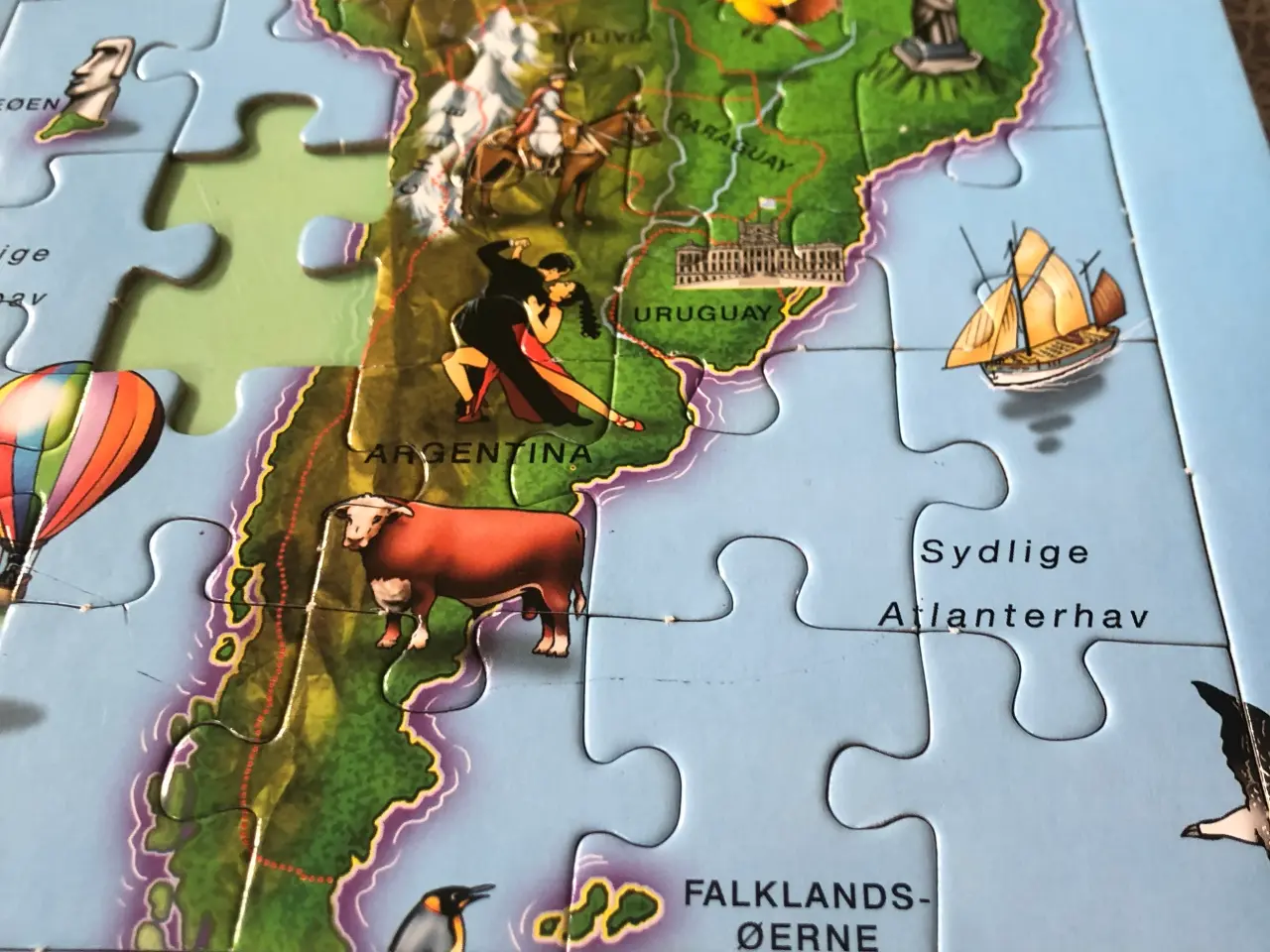 Billede 5 - Verdens atlas puslespil bog