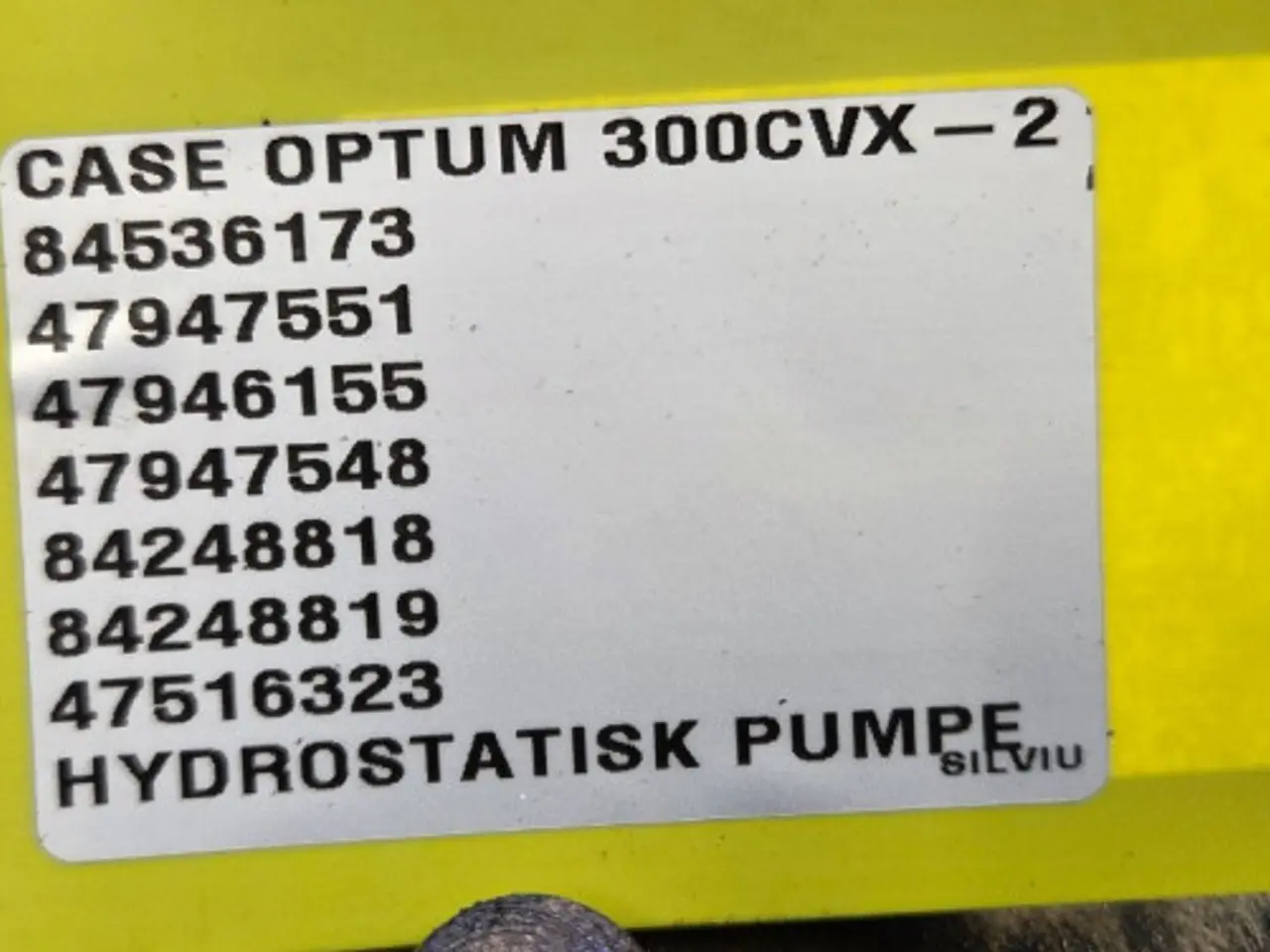 Billede 22 - Case Optum 300 Hydrostatisk Pumpe 84536173