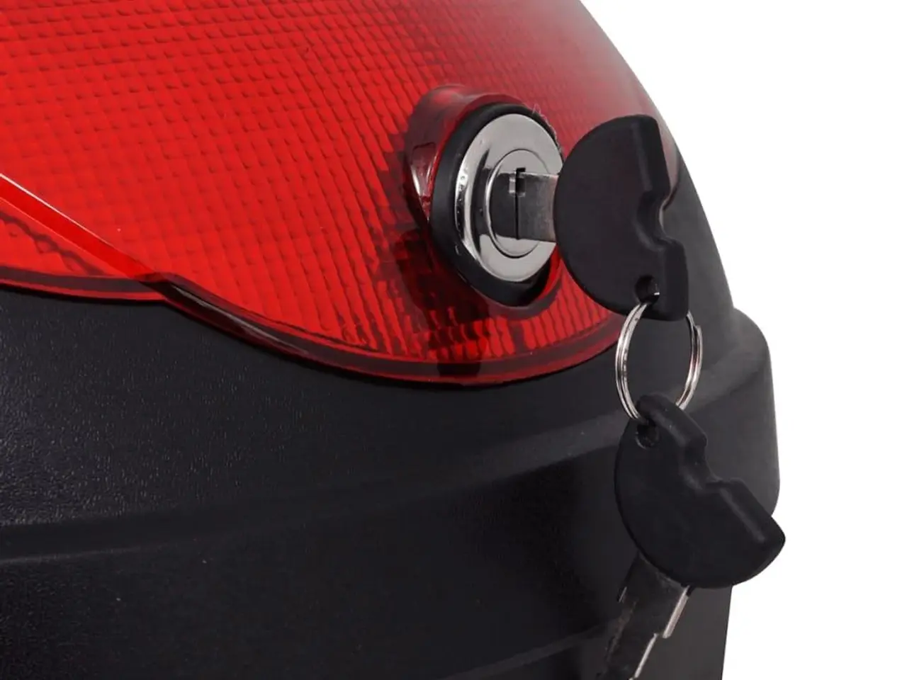 Billede 4 - Topboks til motorcykel 36 l - sort bagageboks med refleks