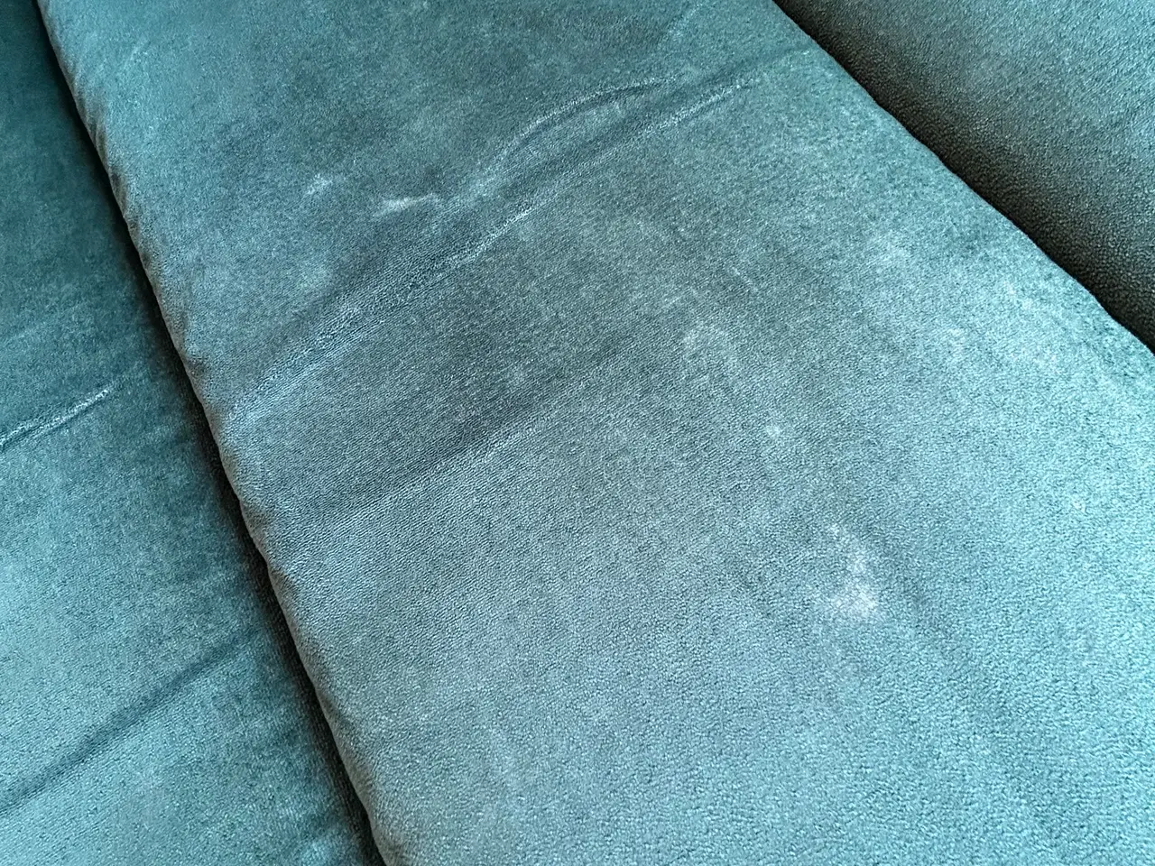 Billede 3 - Chaiselong sofa i grøn velour