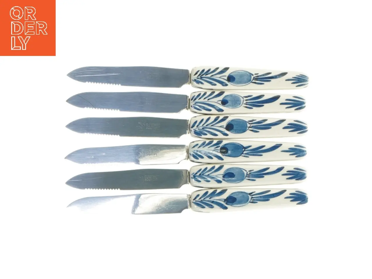 Billede 3 - Dekorerede smørrebrødsknive (str. 15,5 cm)