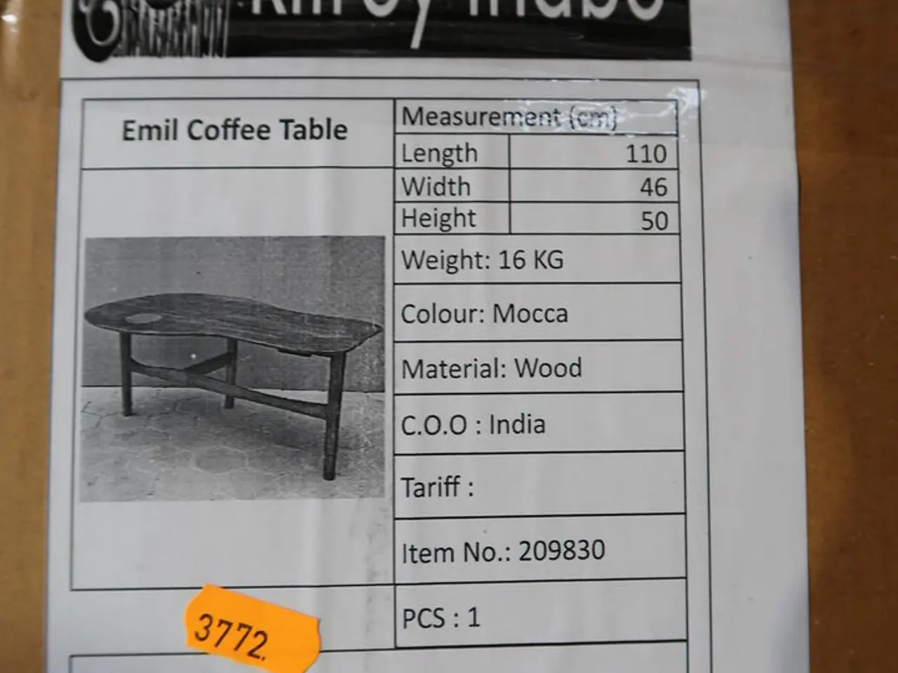 Billede 2 - Sofabord KILROY INDBO Emil Coffee Table