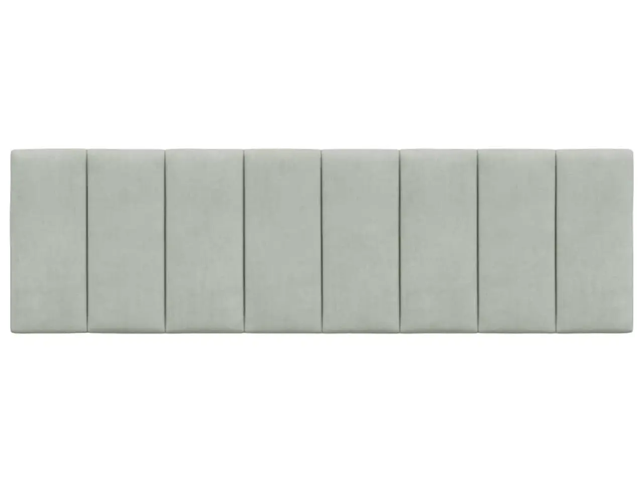 Billede 5 - Gavlpude Hanko 160 cm - velour, lysegrå
