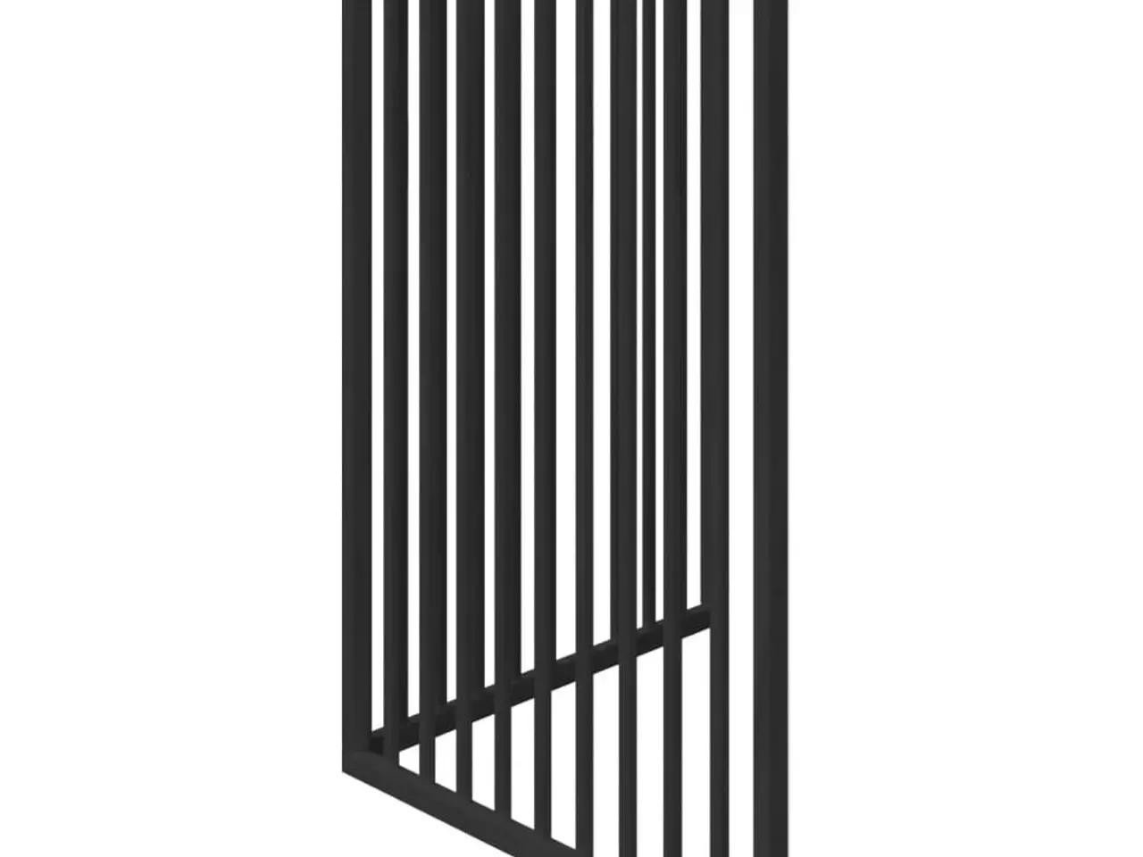 Billede 5 - Foldbart hundegitter i poppeltræ - 2 paneler, sort, 160 cm