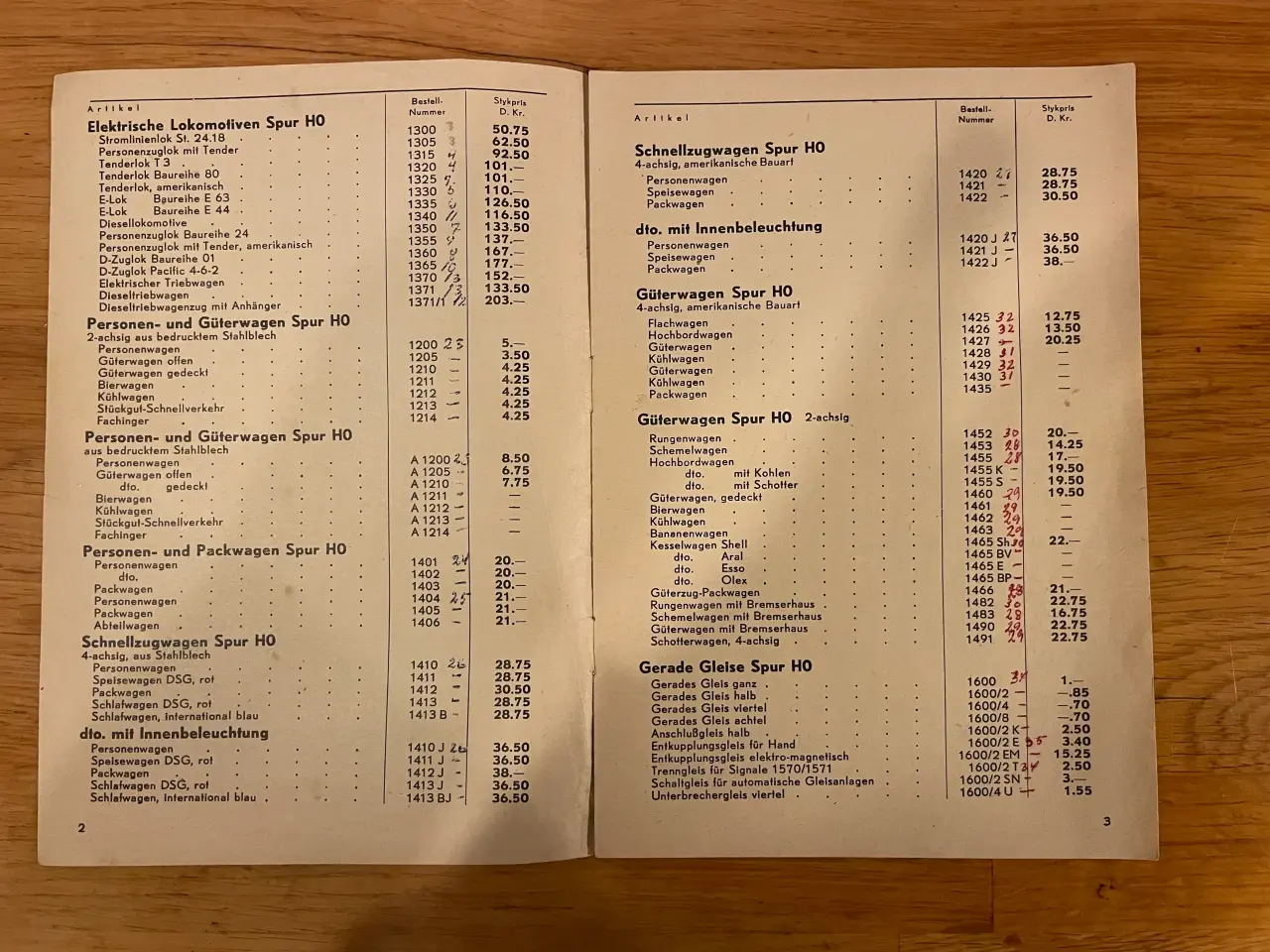 Billede 8 - Fleischmann modeltog 1956 papirmateriale
