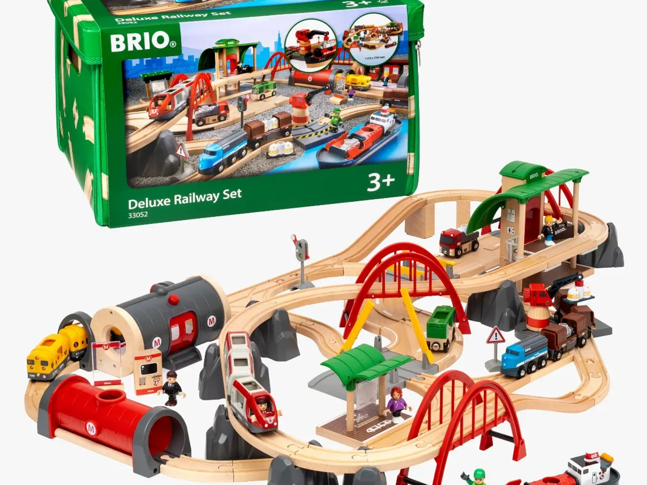 Billede 1 - Brio 30052 + ekstra  elektriske tog og skinner