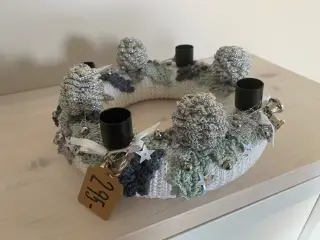 Hæklet adventskrans