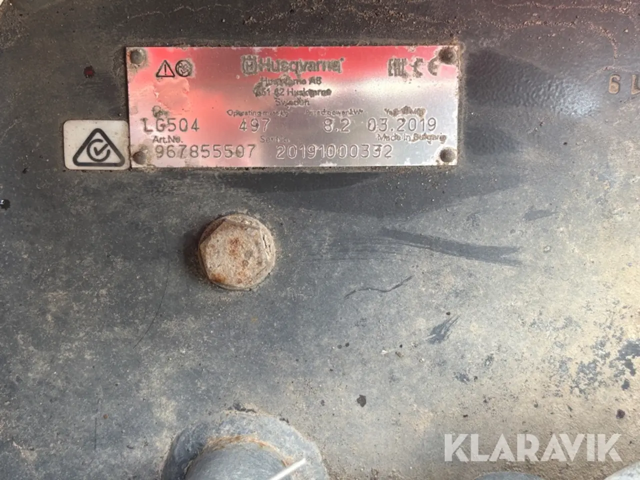 Billede 5 - Pladevibrator Husqvarna LG504