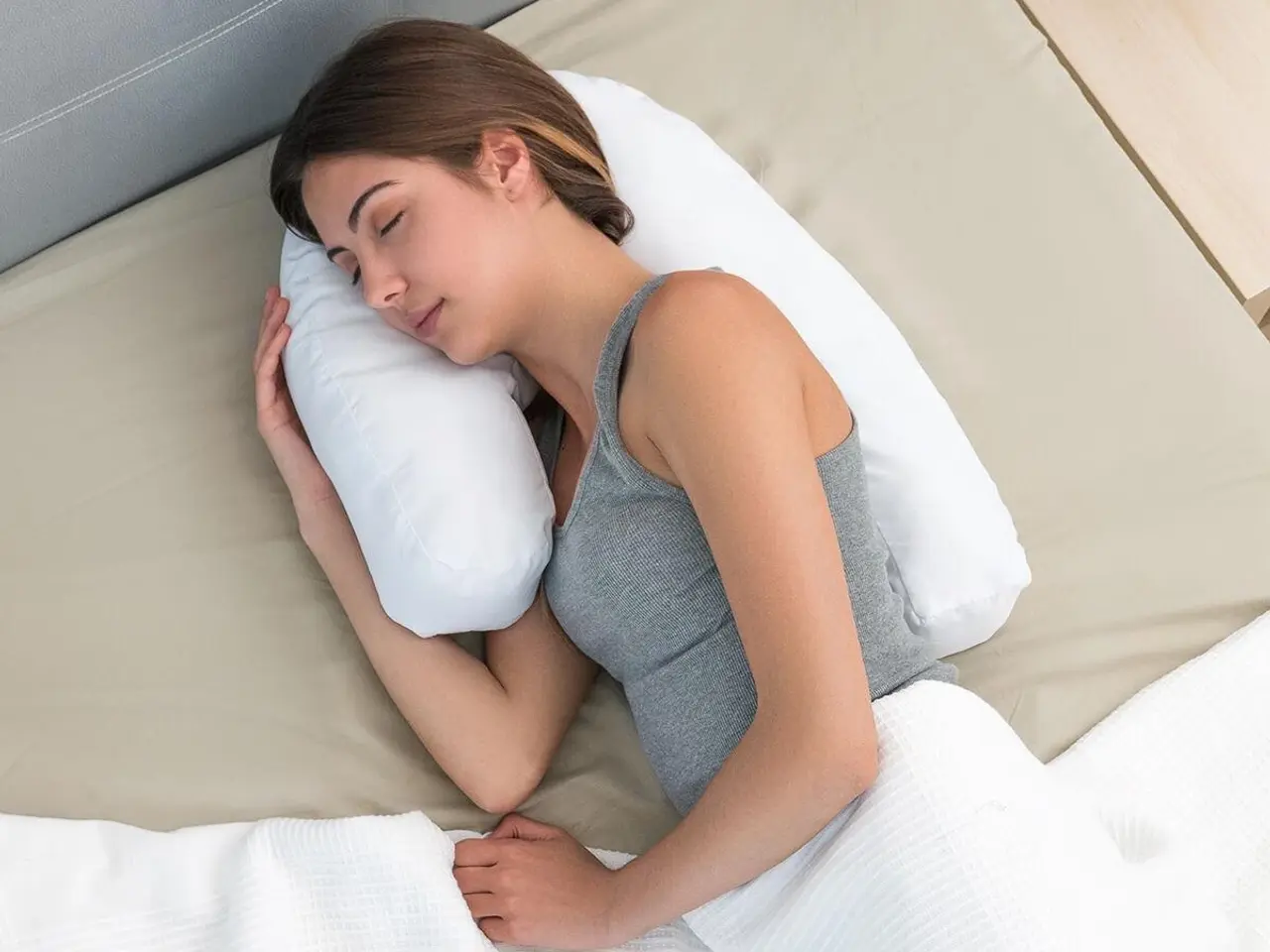 Billede 4 - Graviditetspude U-form - Slupill, hvid
