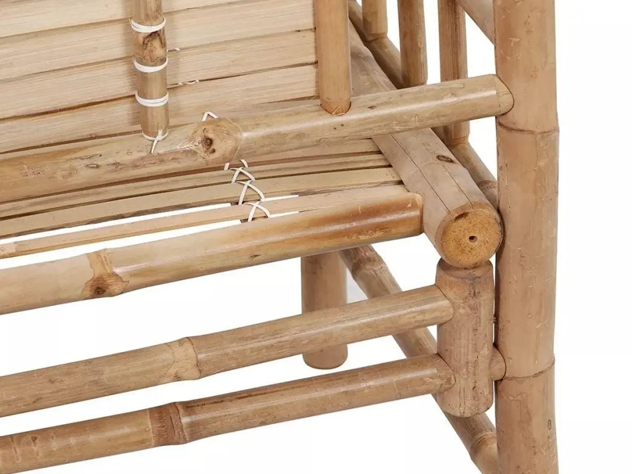 Billede 3 - Havebænk i bambus - 120 cm