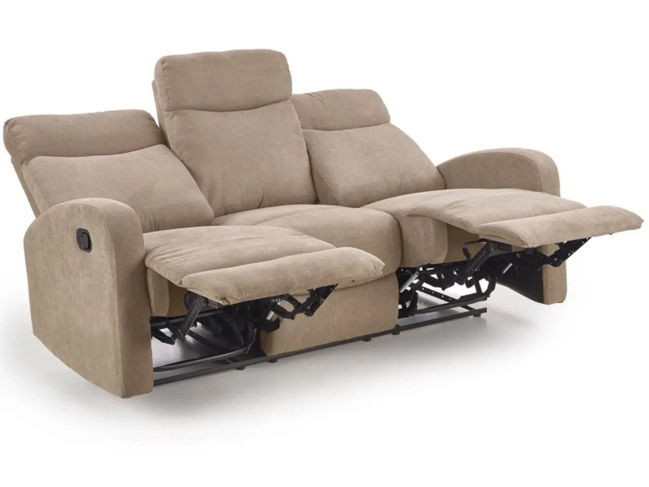 Billede 9 - OSLO 3S sofa med recliner funktion - Beige