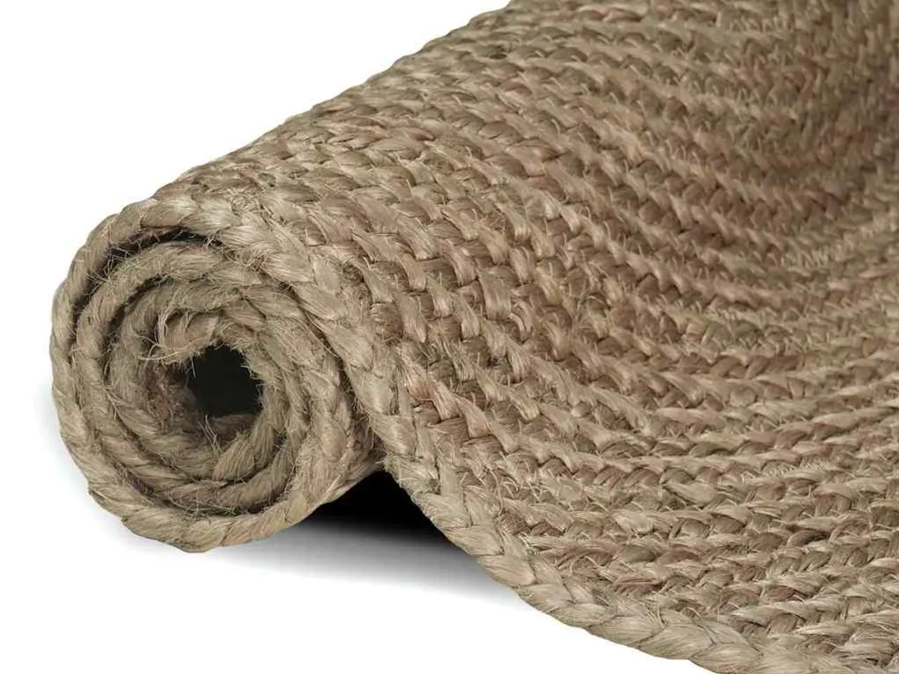 Billede 3 - Områdetæppe i jute - grå 120 × 120 cm, håndvævet