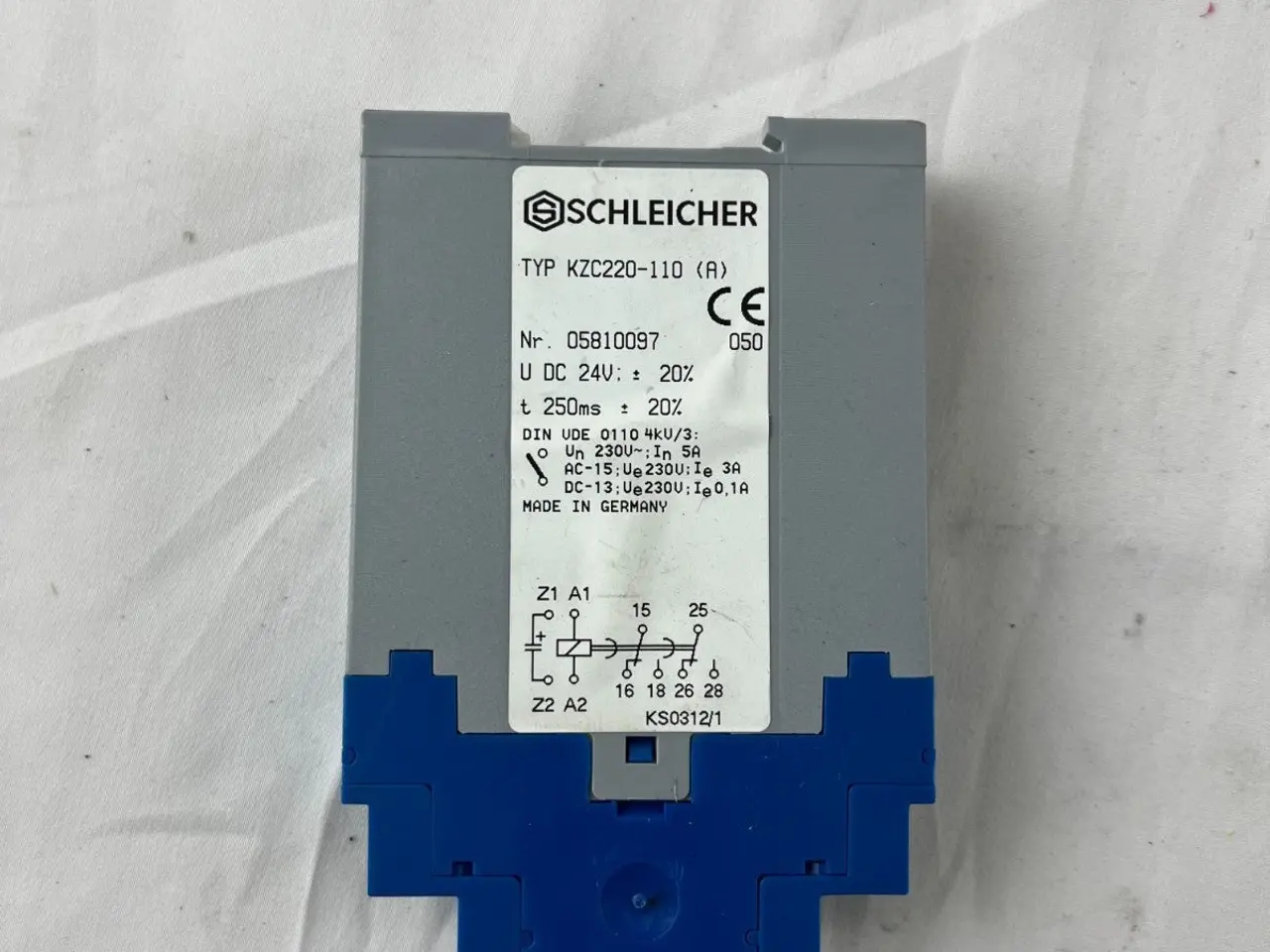 Billede 3 - Schleicher KZC220-110 A Time Delay relæ 24V DC