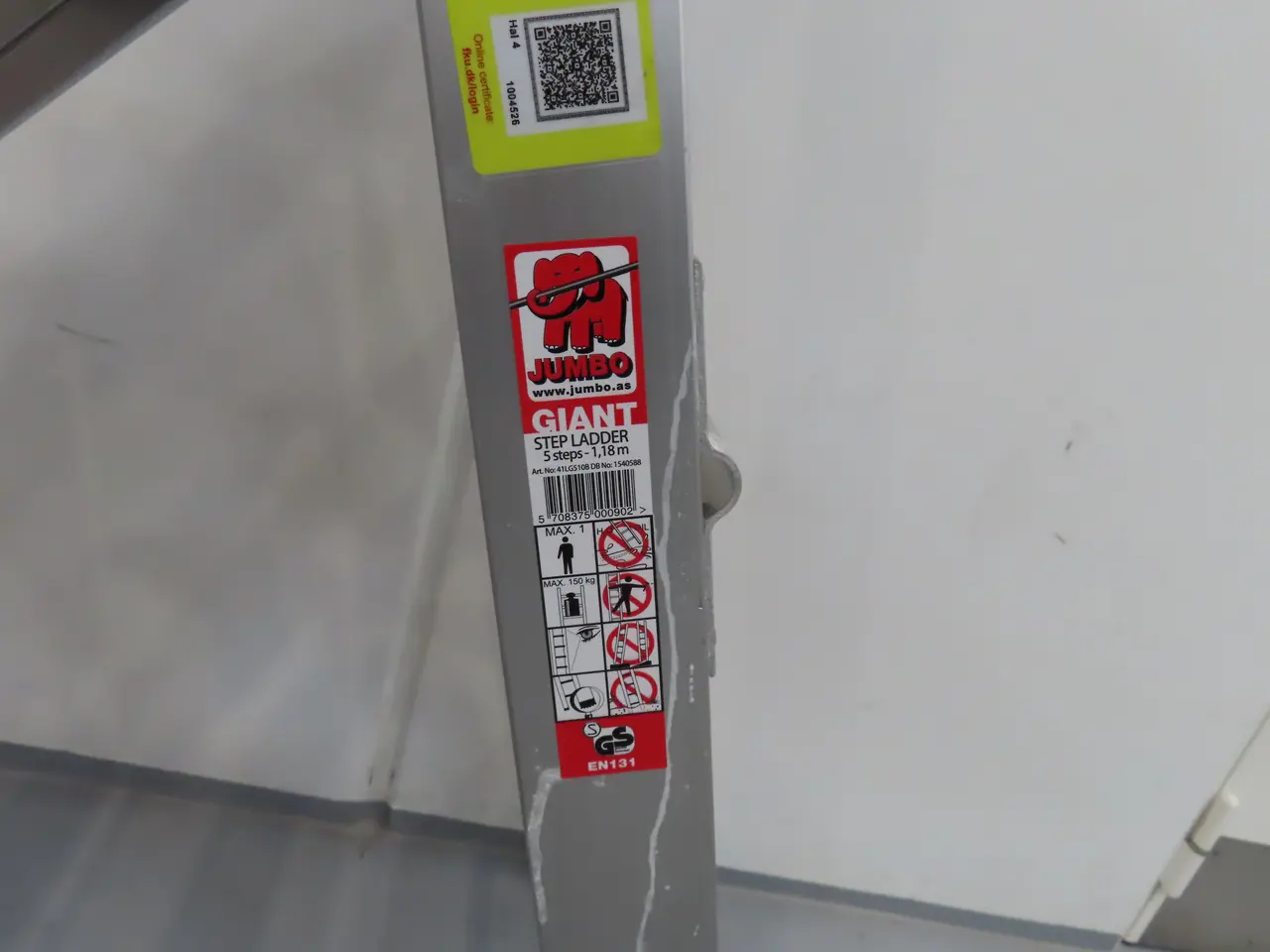 Billede 4 - Trappestige JUMBO Giant Step Ladder 5 steps