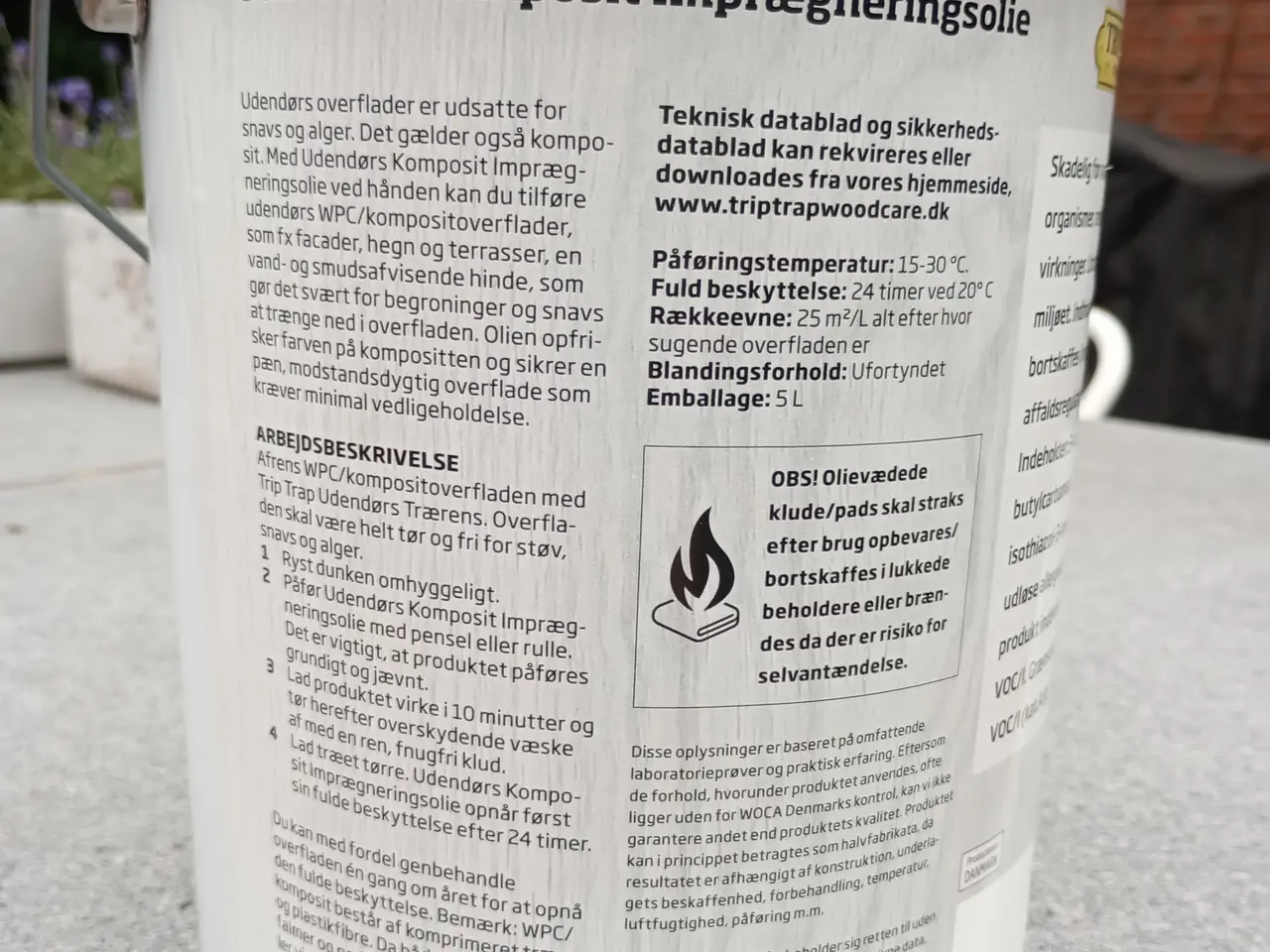 Billede 3 - Sort komposit imprægneringsolie fra Trip Trap