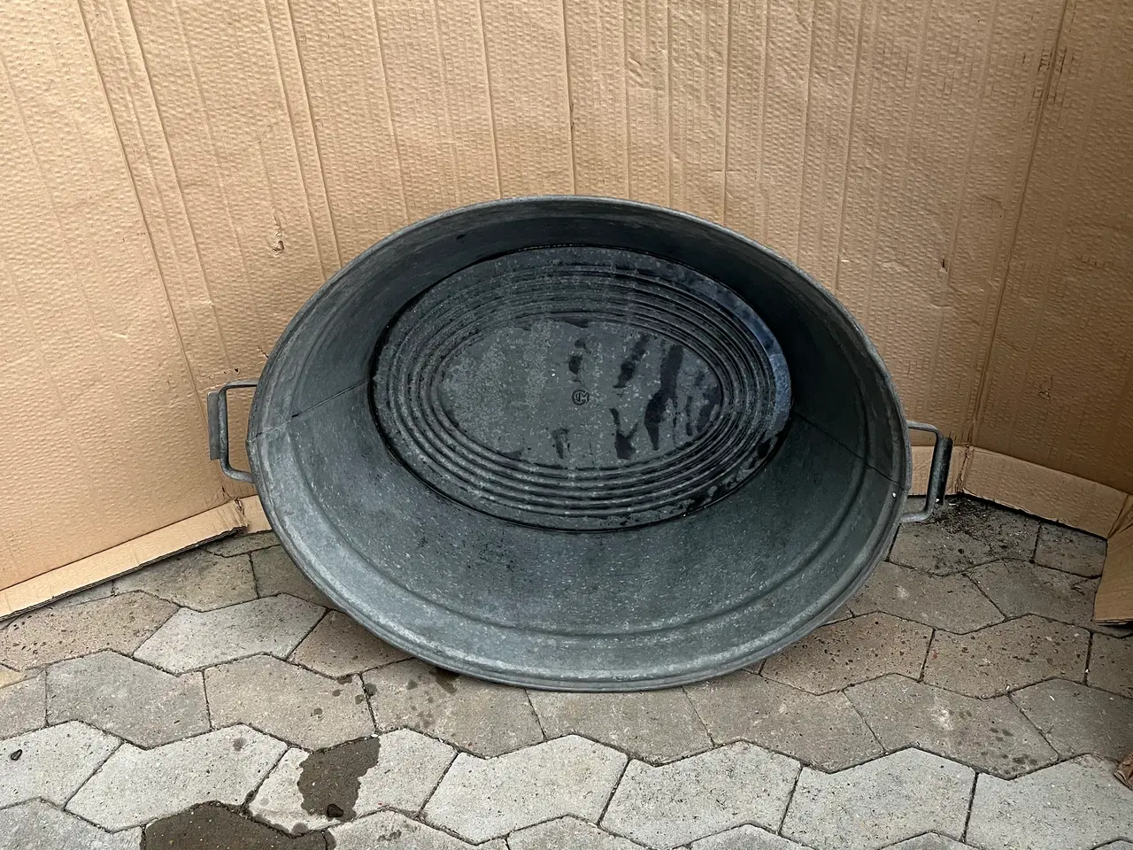 Billede 1 - Zink balje,72x57 cm.