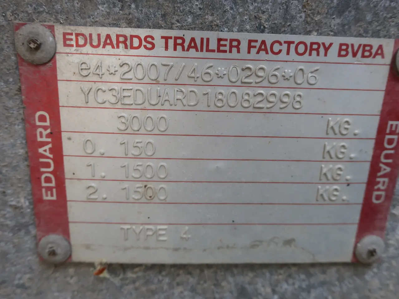 Billede 2 - Påhængsvogn EDUARD 4200-3000 multi