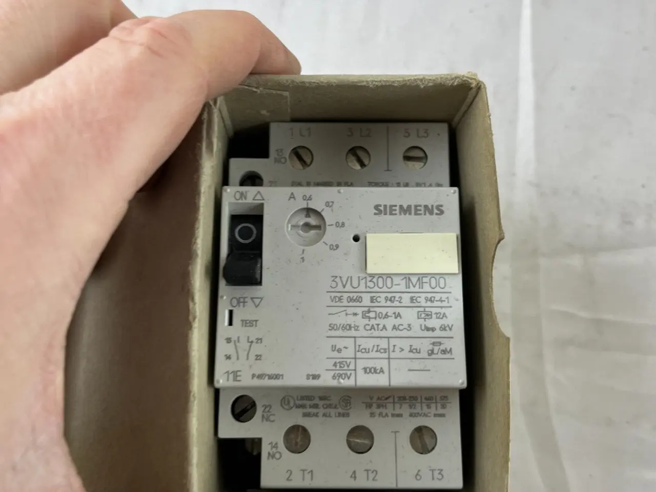 Billede 6 - Siemens 3VU1300‑1MF00 Motor Protection 0.6–1A