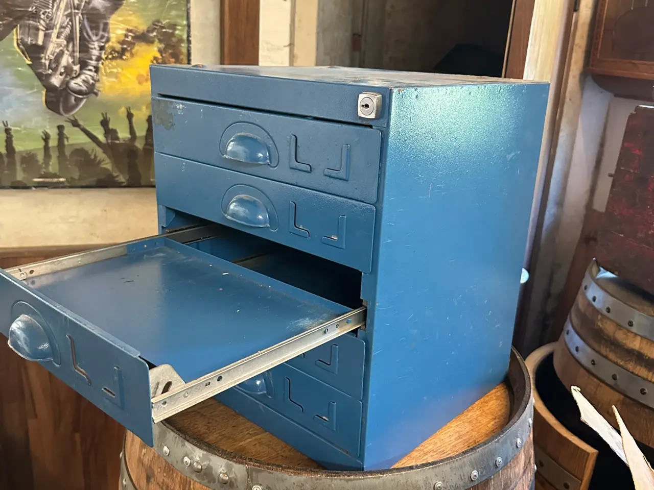 Billede 5 - Raaco Safe Box stålreol med 5 udtræk