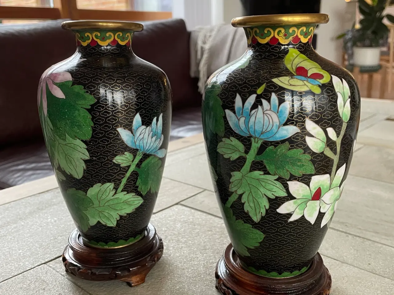 Billede 1 - Cloisonne vaser Jingfa