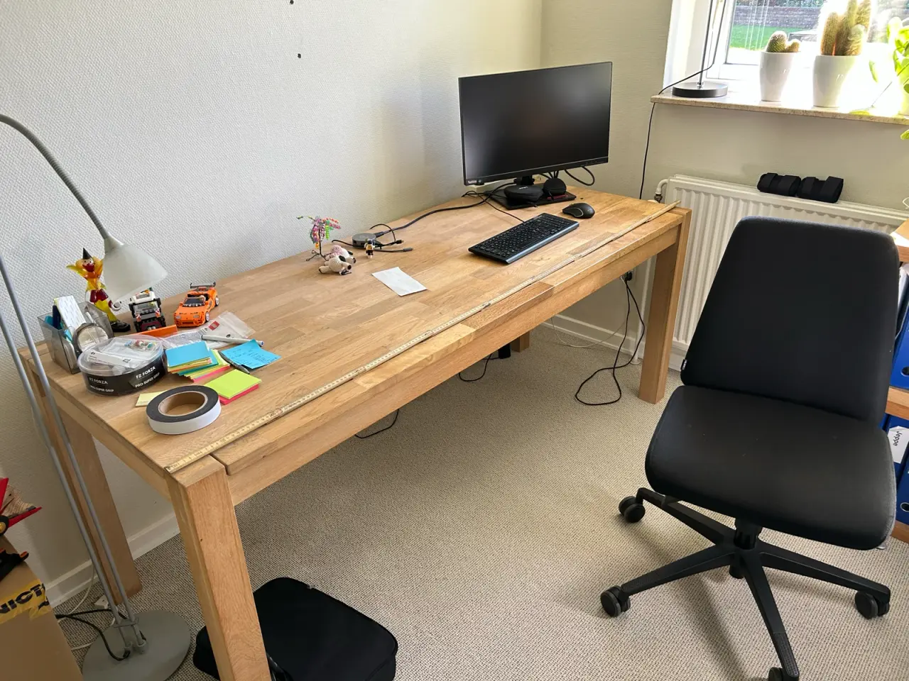 Billede 1 - Smalt egetræsbord