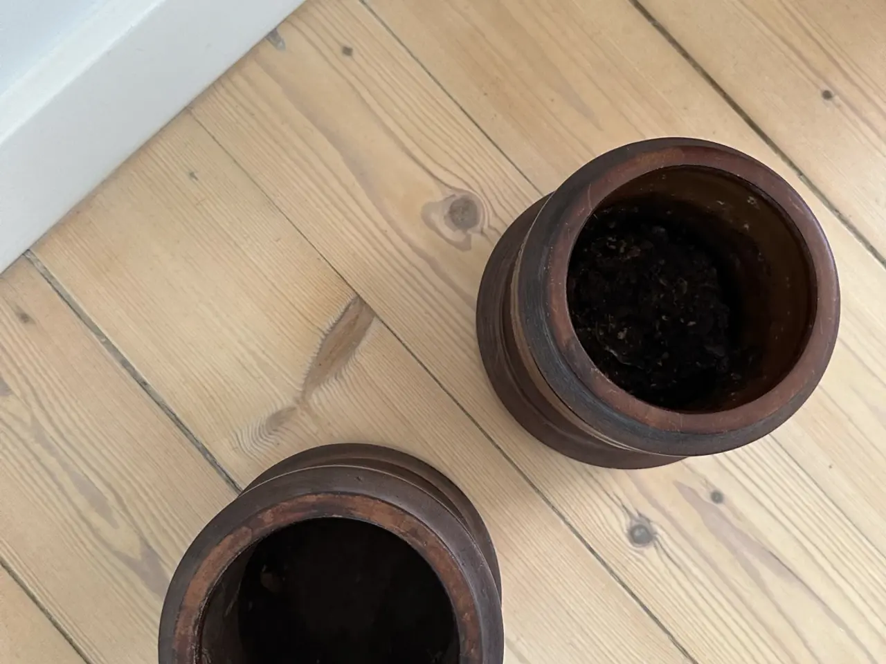 Billede 3 - HK Living brune keramik urtepotter (2 stk)