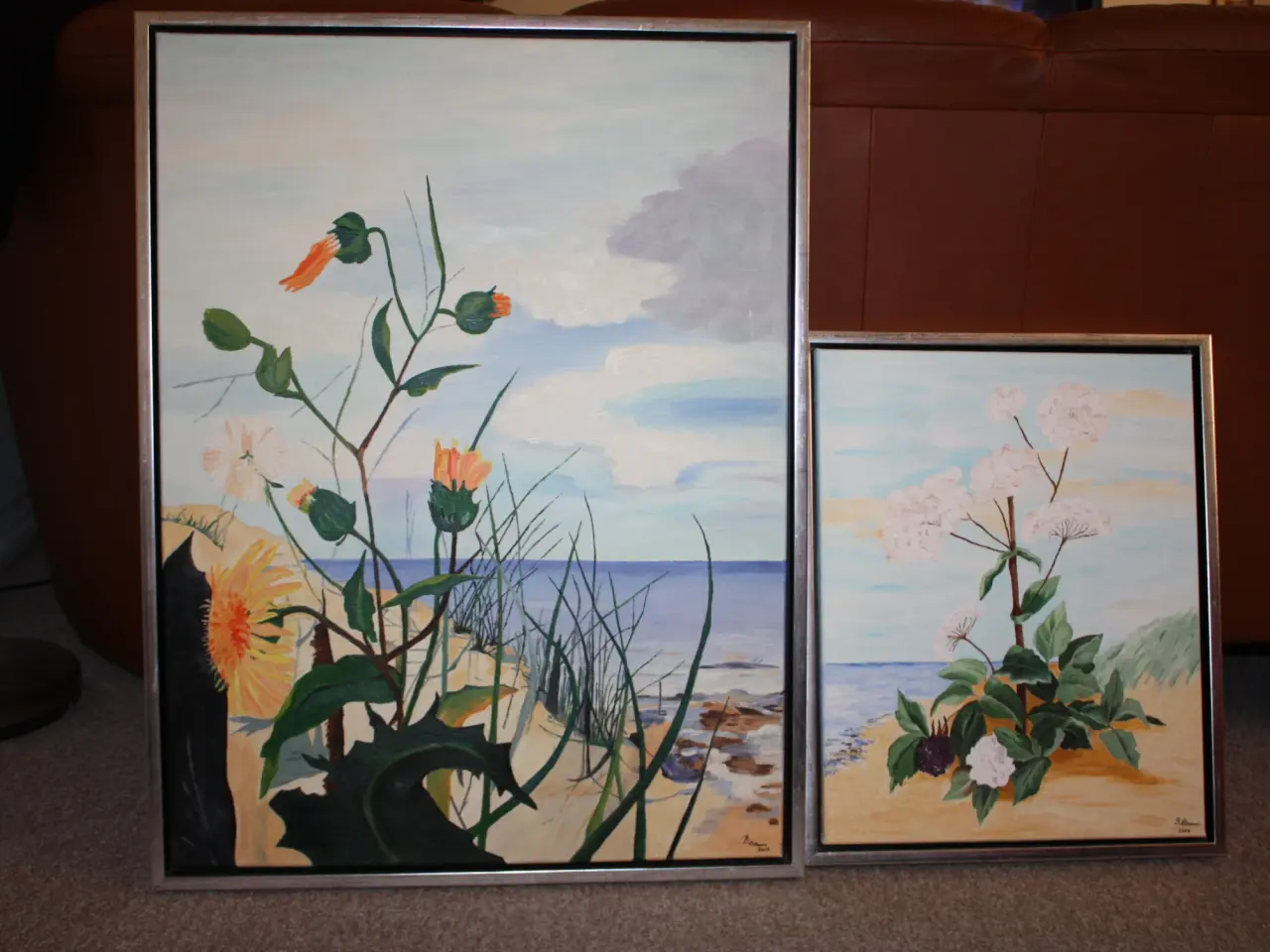 Billede 2 - Maleri med signature 84 cm x 64 cm
