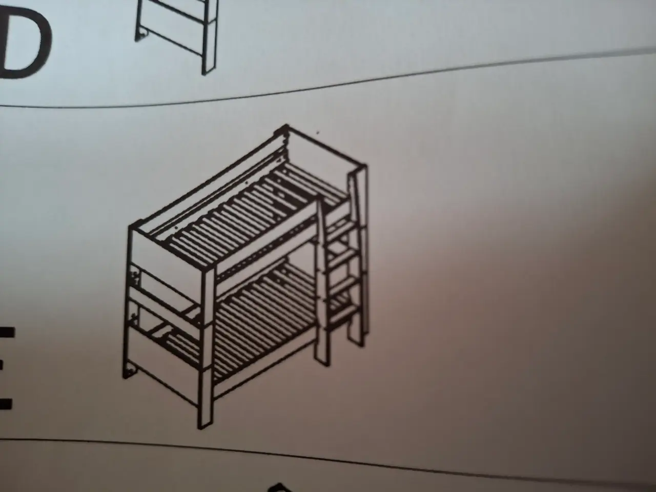 Billede 2 - køjesenge i hvidmalet MDF