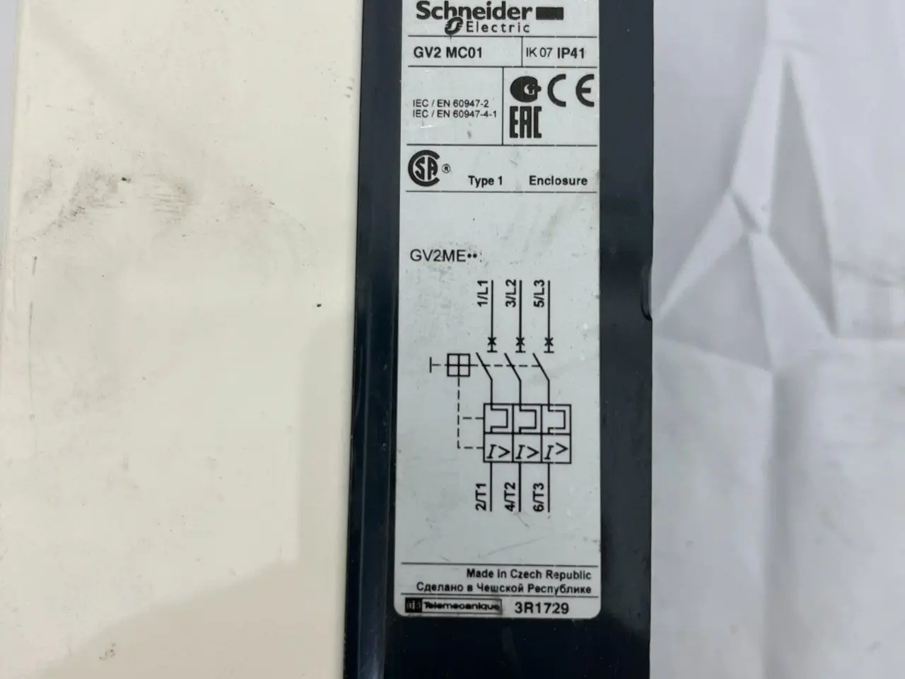 Billede 7 - Schneider Electric GV2 MC01 Motor Starter kabinet