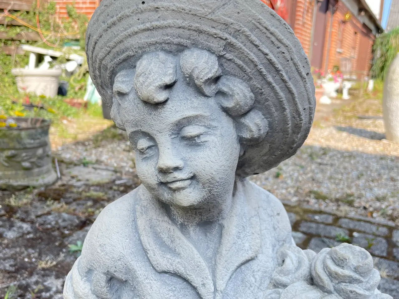 Billede 4 - Smuk havefigur / marmorfigur (70 cm)