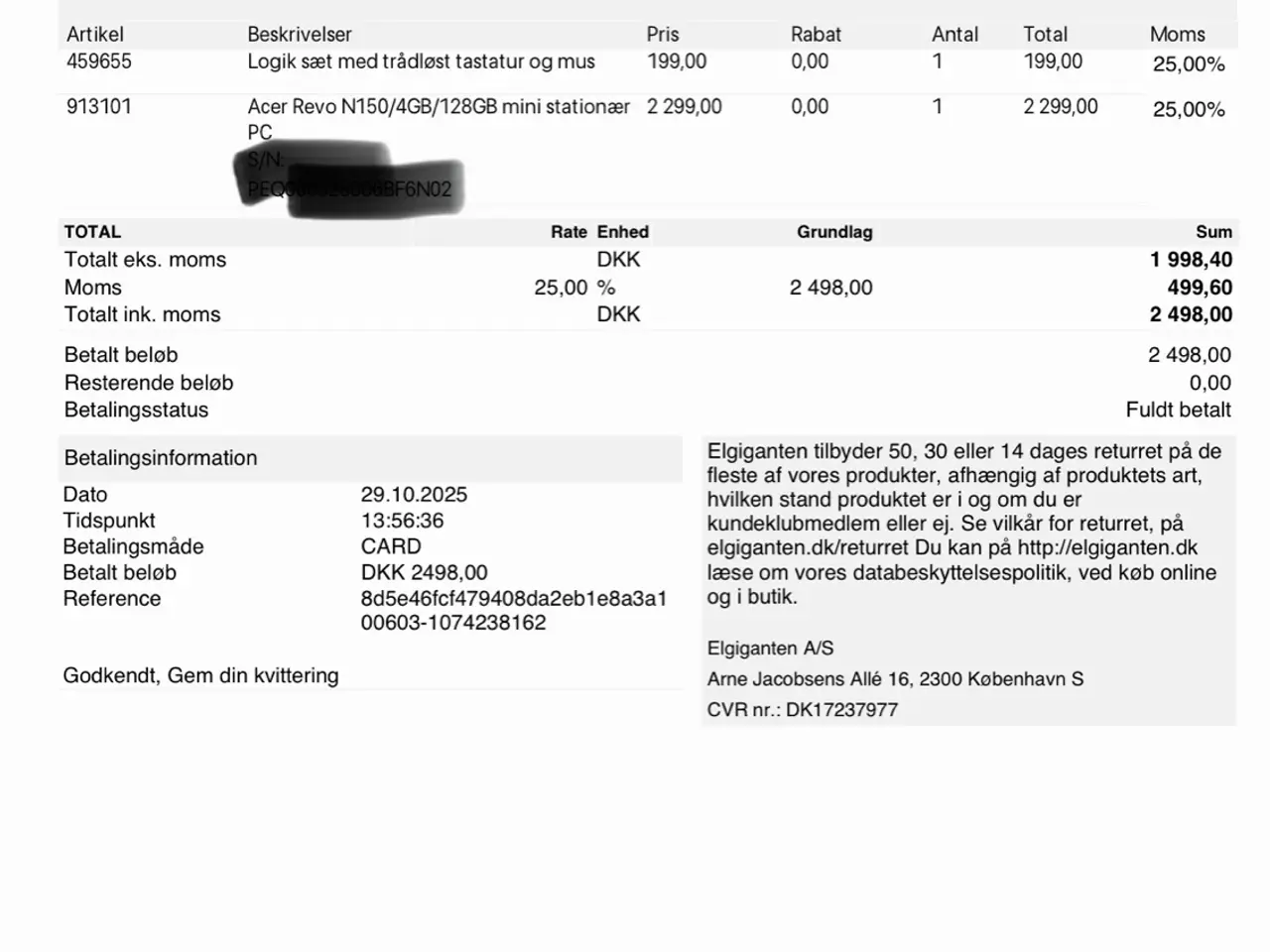 Billede 2 - Acer Revo N150/4GB/128GB mini stationær