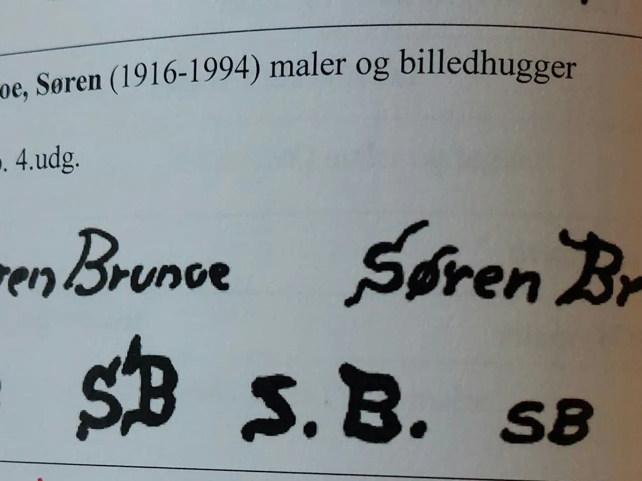 Billede 5 - SØREN BRUNOE - ( 1916 - 1994 ) - oliemaleri
