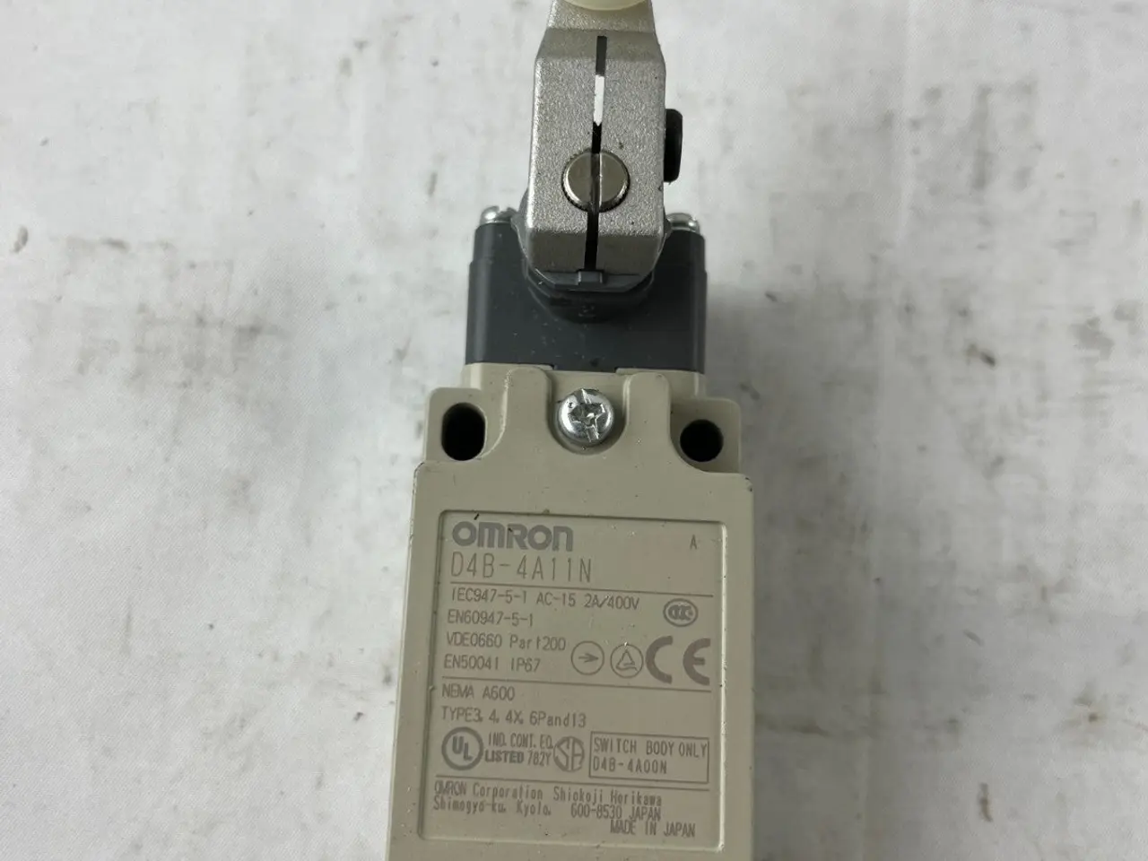 Billede 3 - Omron D4B-4A11N endestopkontakt Roller Lever IP67