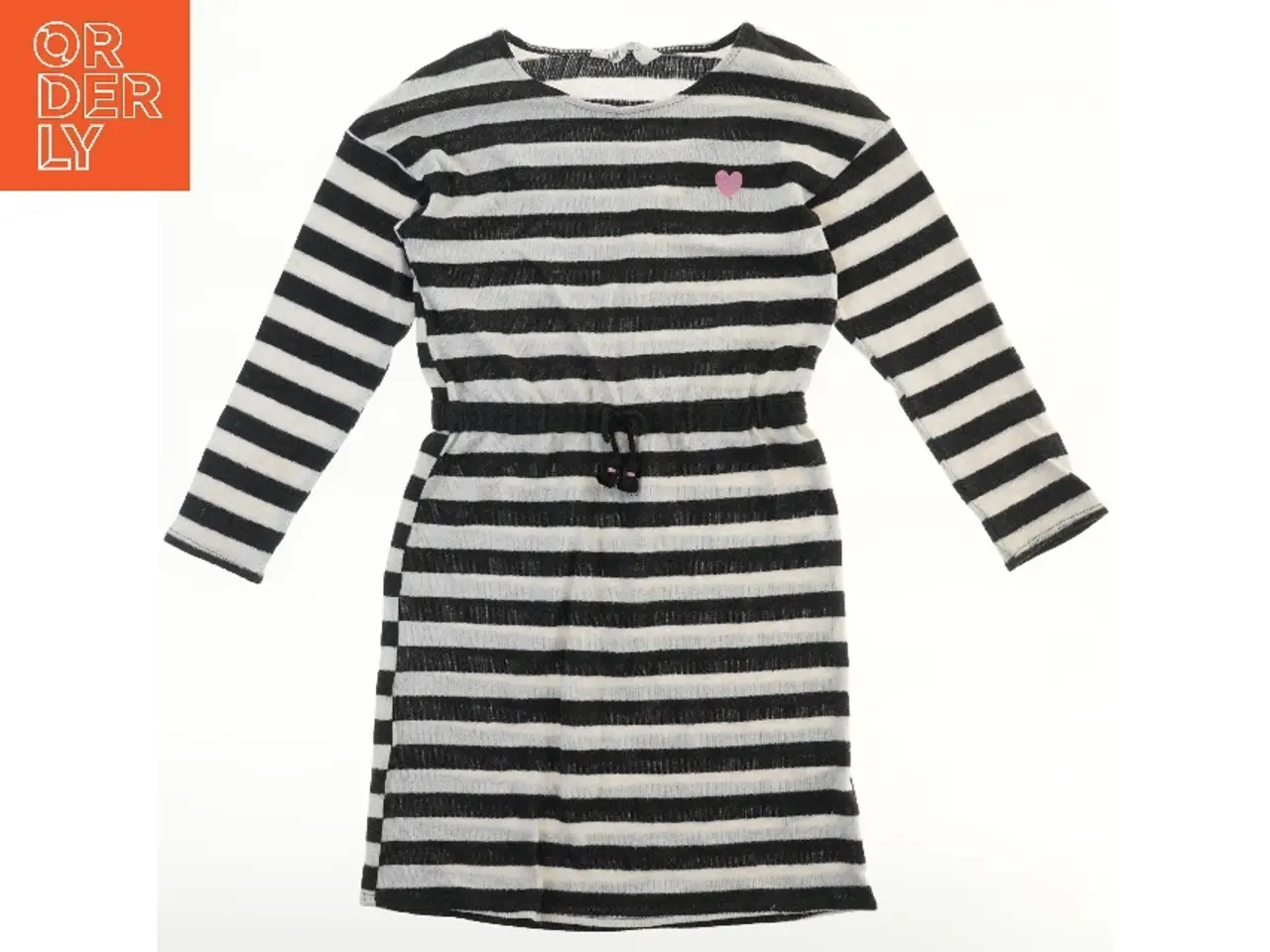 Billede 1 - Stribet kjole med bælte fra H&M (str. 134)