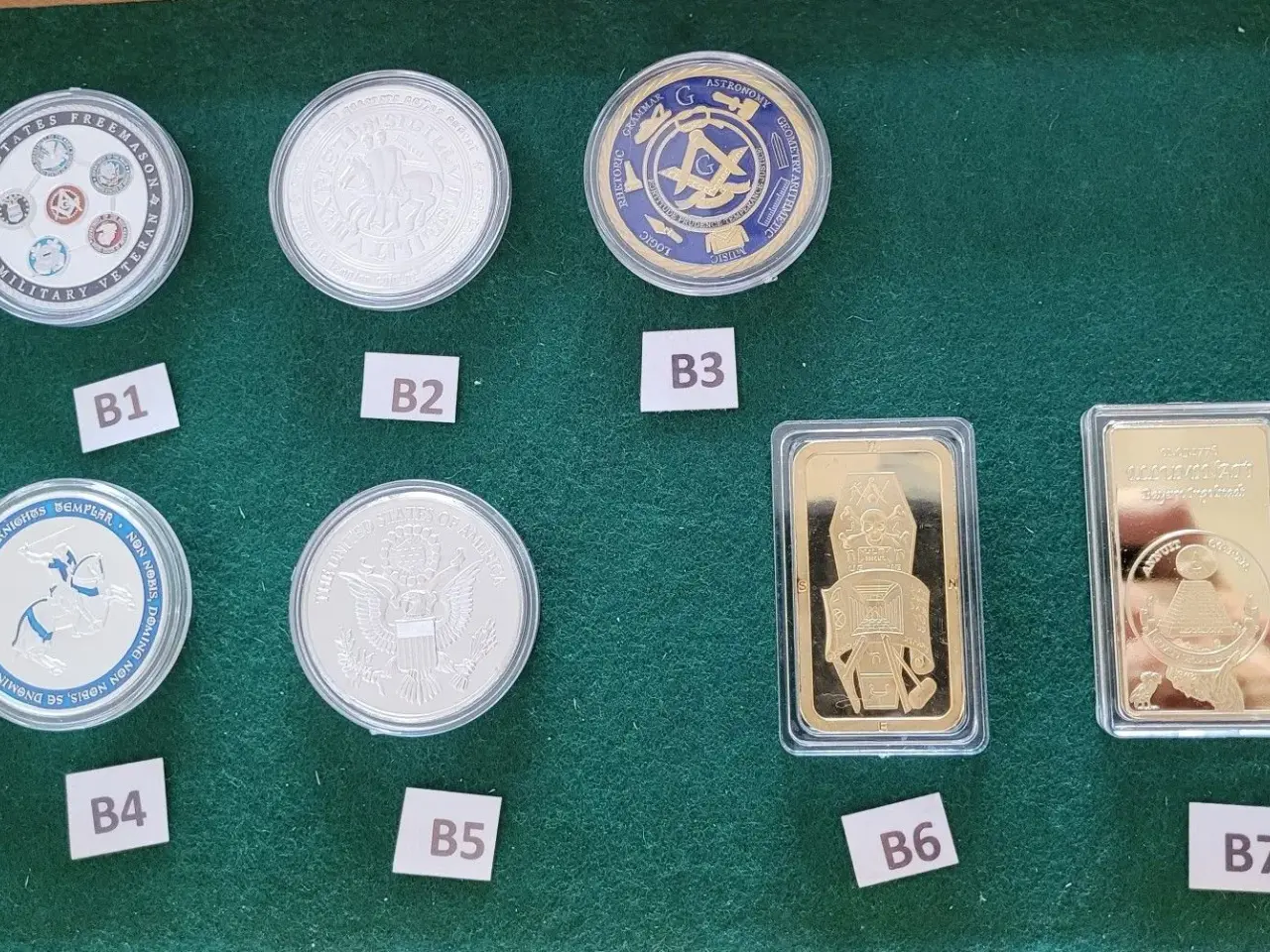 Billede 2 - Frimurer medaljer og barrer