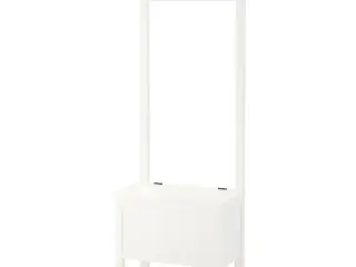 IKEA Hemnes hvid entrébænk med knager og opbevarin
