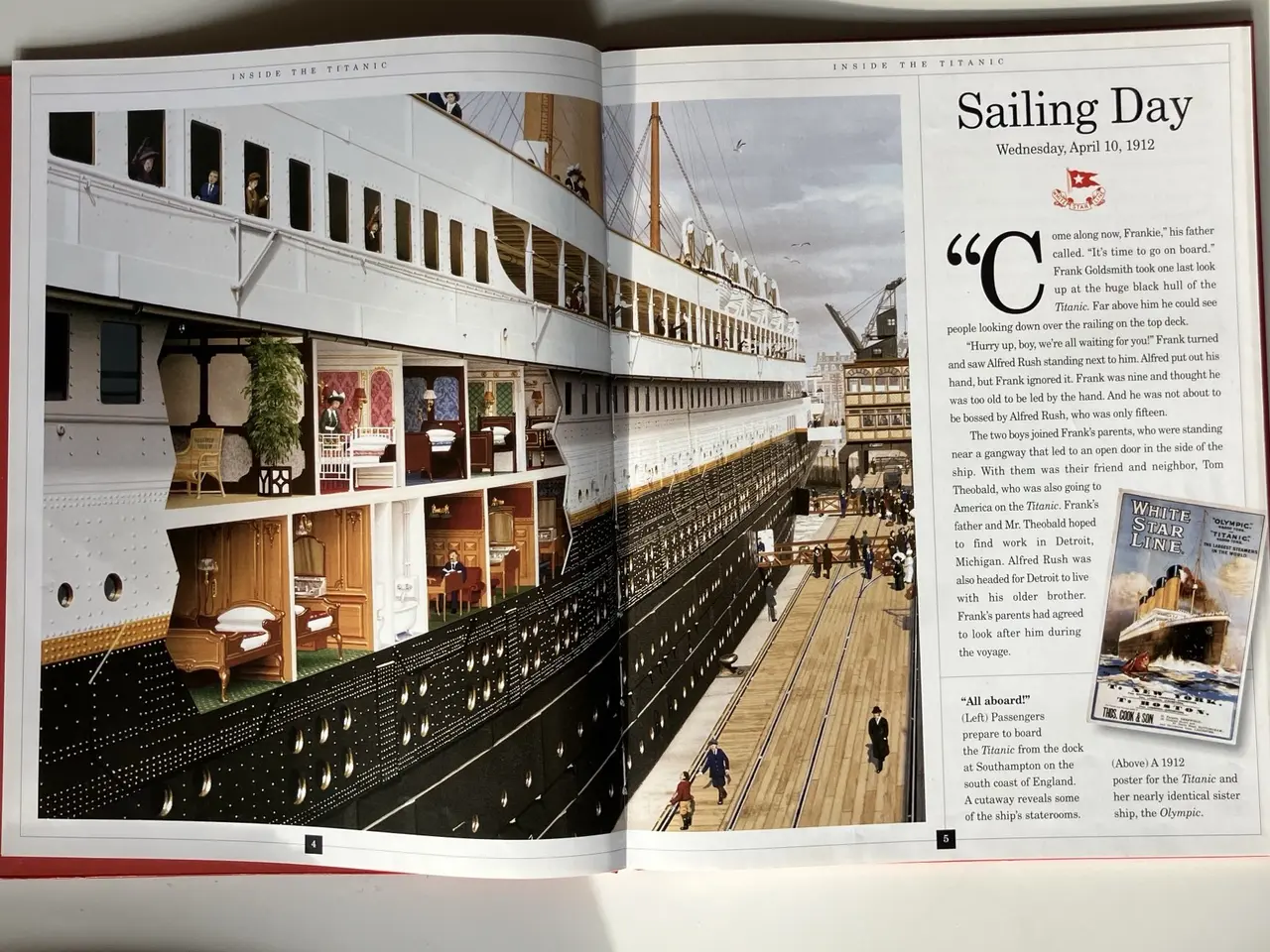 Billede 4 - Titanic 2 books (English). Inside the Titanic + St