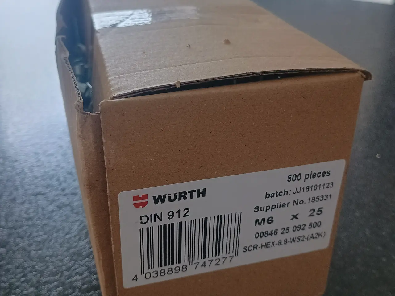 Billede 1 - Würth m6x25 unbrako bolte