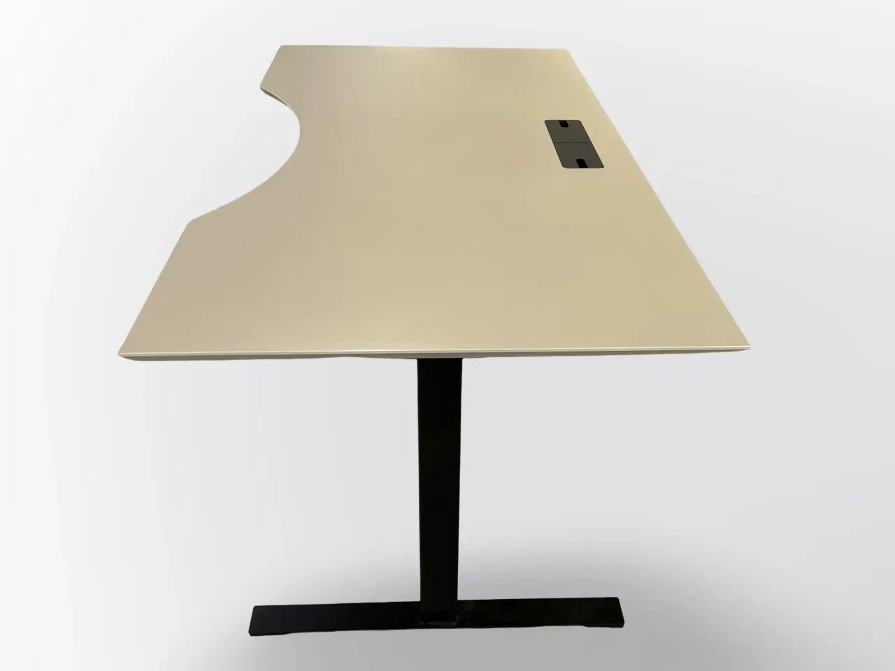 Billede 4 - Dencon Hæve/sænkebord – Grå med Sort Stel 180x90 cm