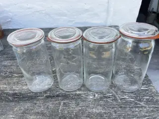 Sylteglas 4 stk retro.