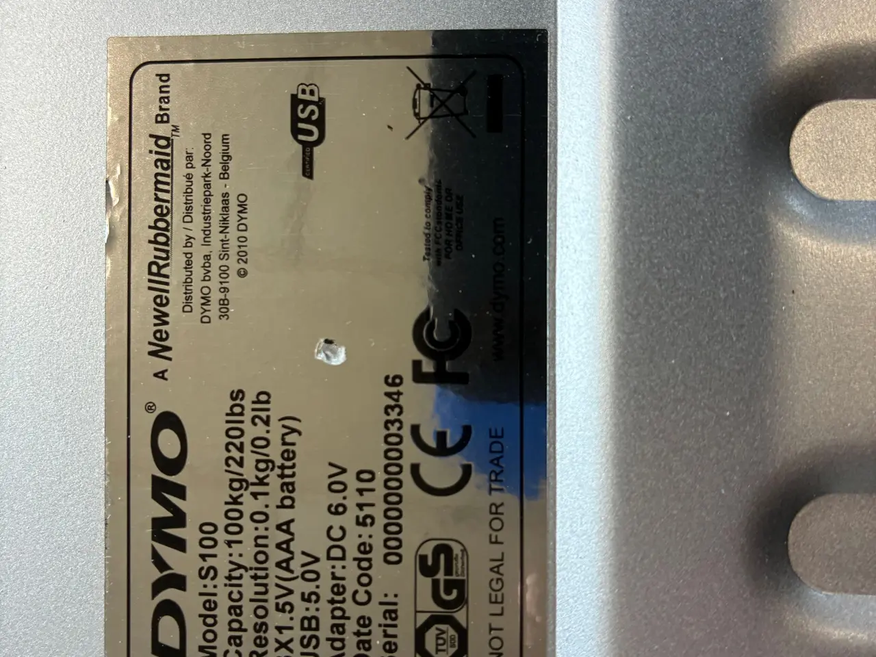 Billede 3 - Pakkevægt, Dymo 100