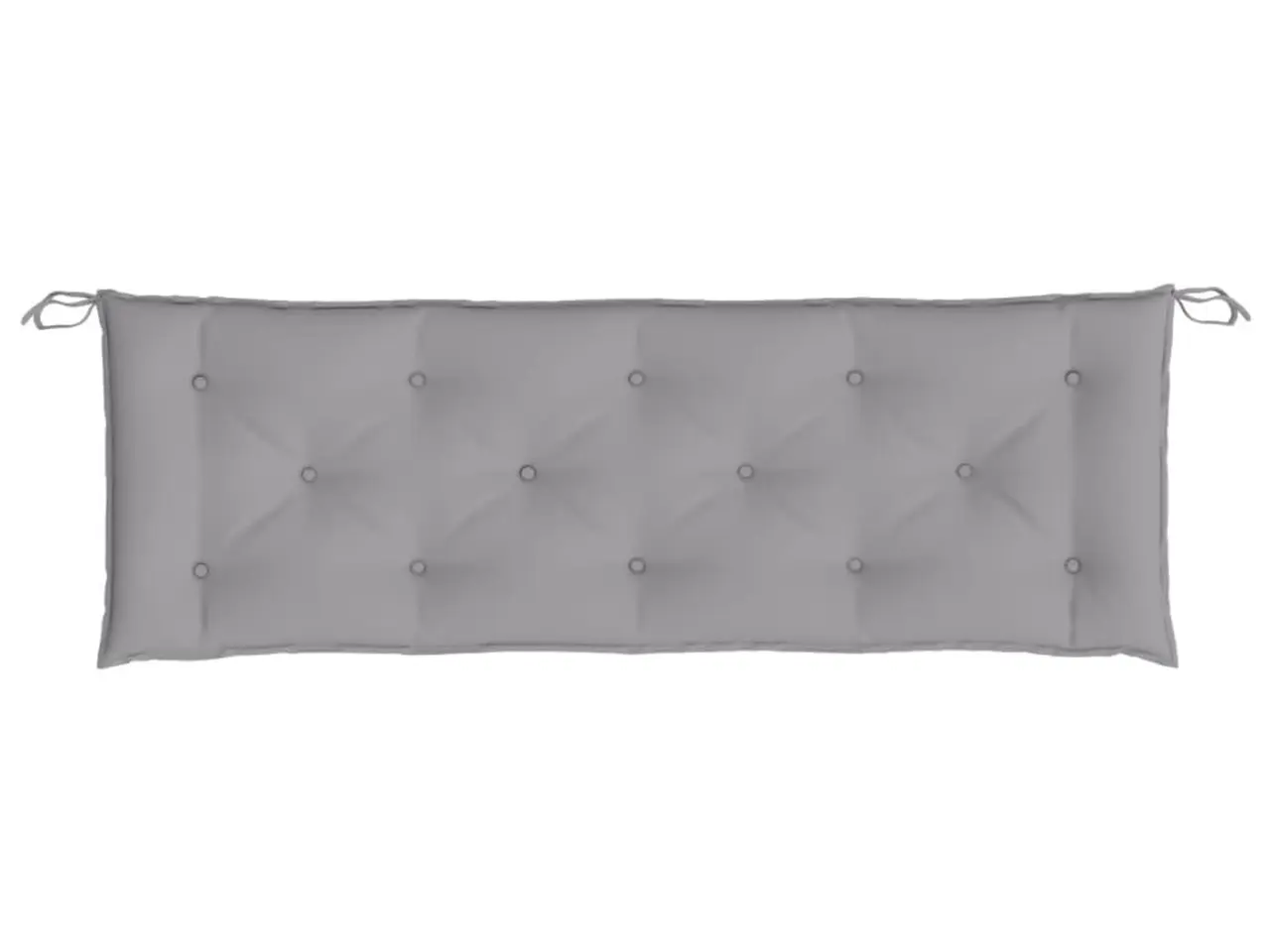 Billede 3 - Hynde til havebænk 150×50×7 cm i oxfordstof - grå
