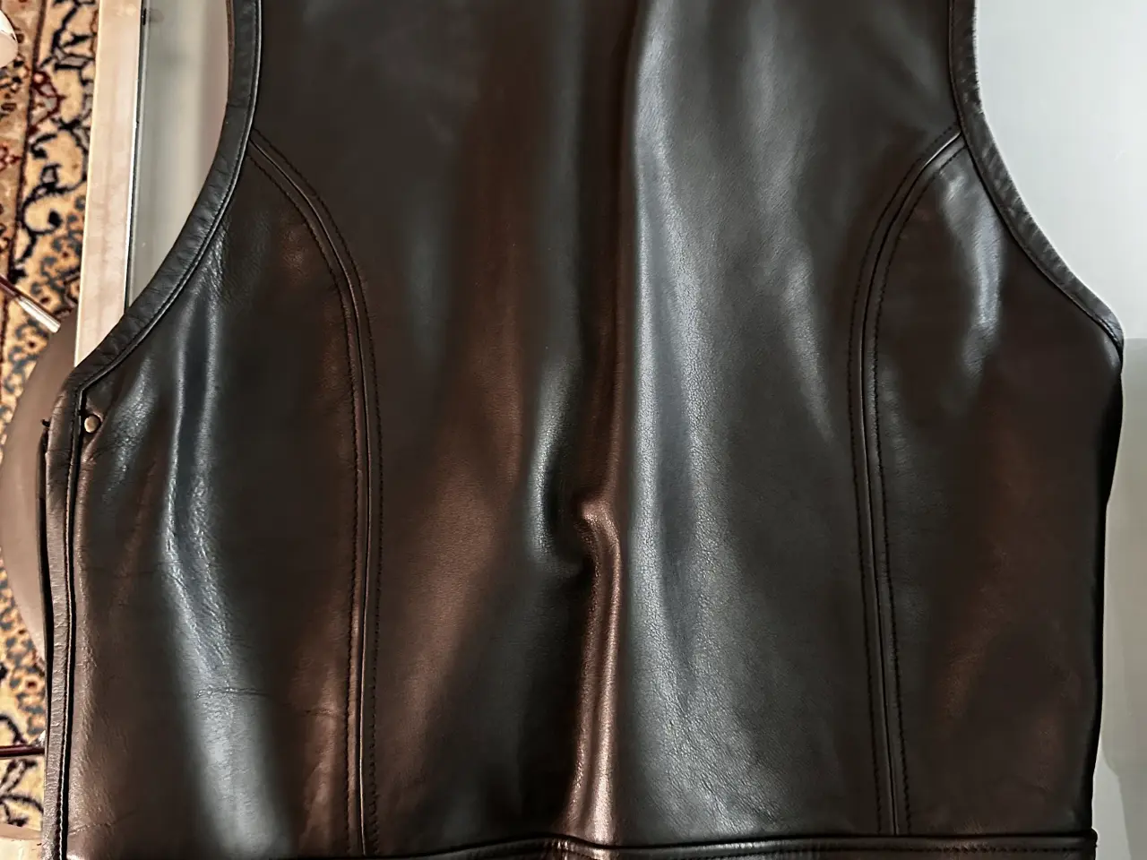 Billede 2 - Mc læder vest XL
