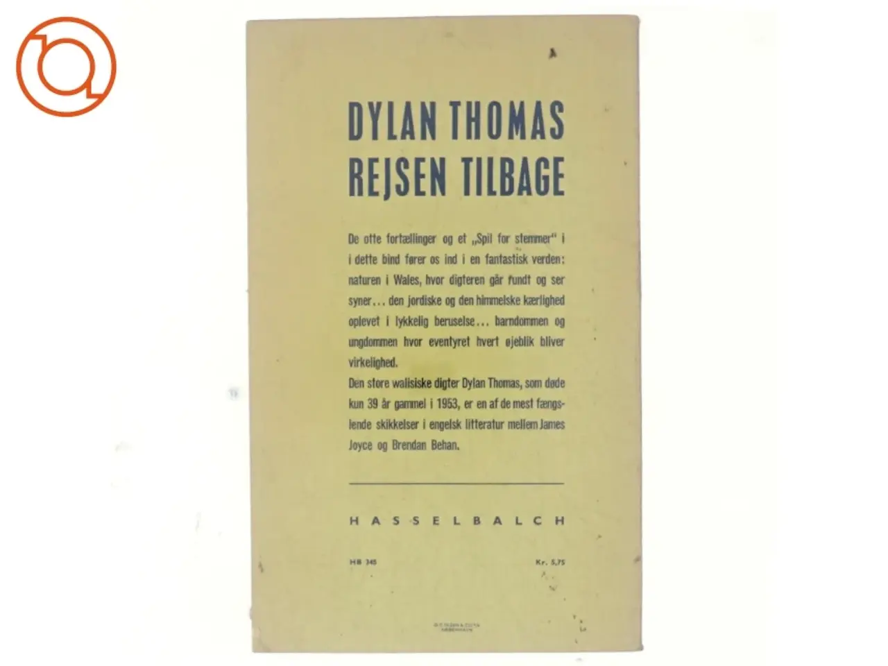 Billede 3 - Rejsen tilbage af Dylan Thomas (bog)