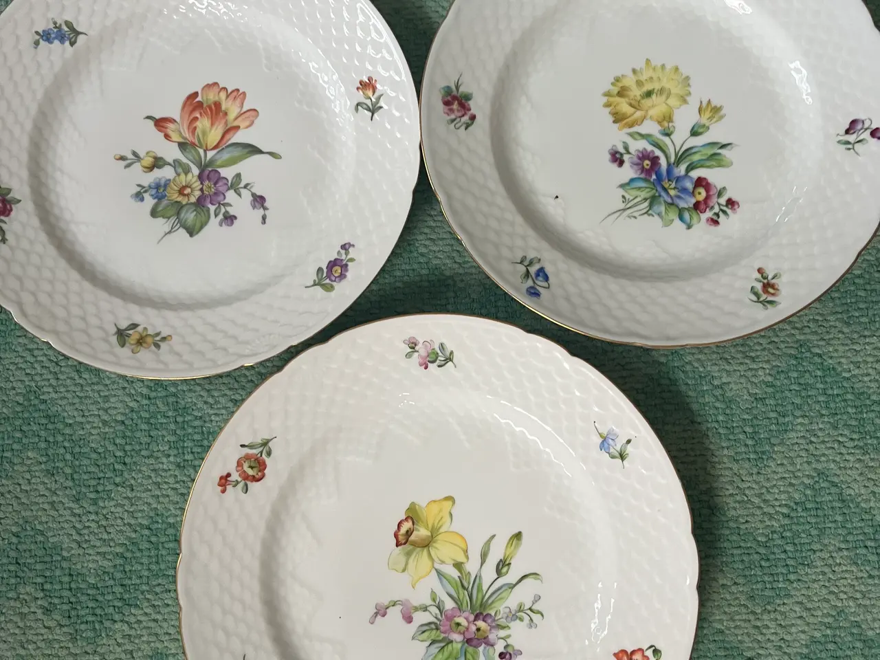 Billede 8 - Meget fine vintage Saksisk Blomst tallerkner