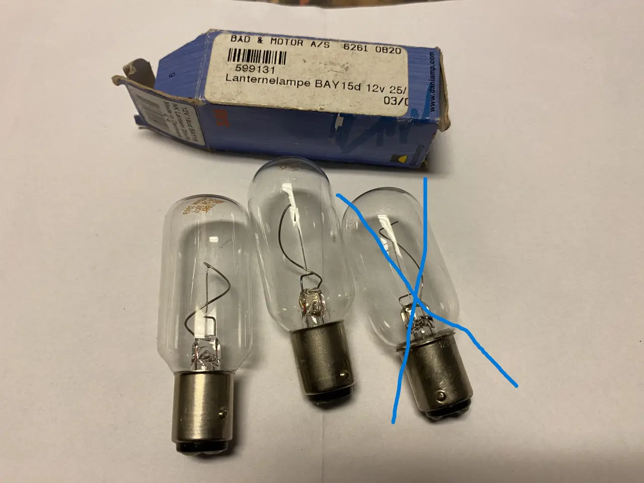 Billede 1 - Lanternepærer, 12v, 25W