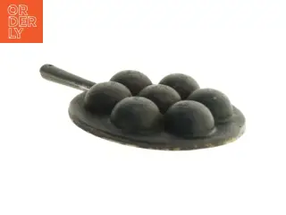 Emaljeret Støbejern Æbleskivepande (str. Ø 11 cm)