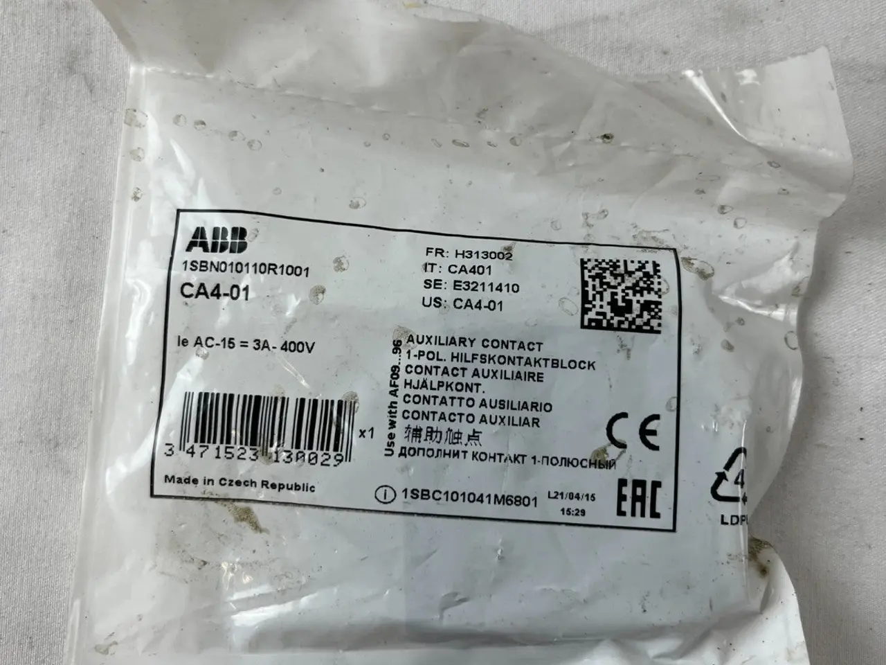 Billede 4 - ABB CA4-01 Auxiliary Contact Block 1SBN010110R1001