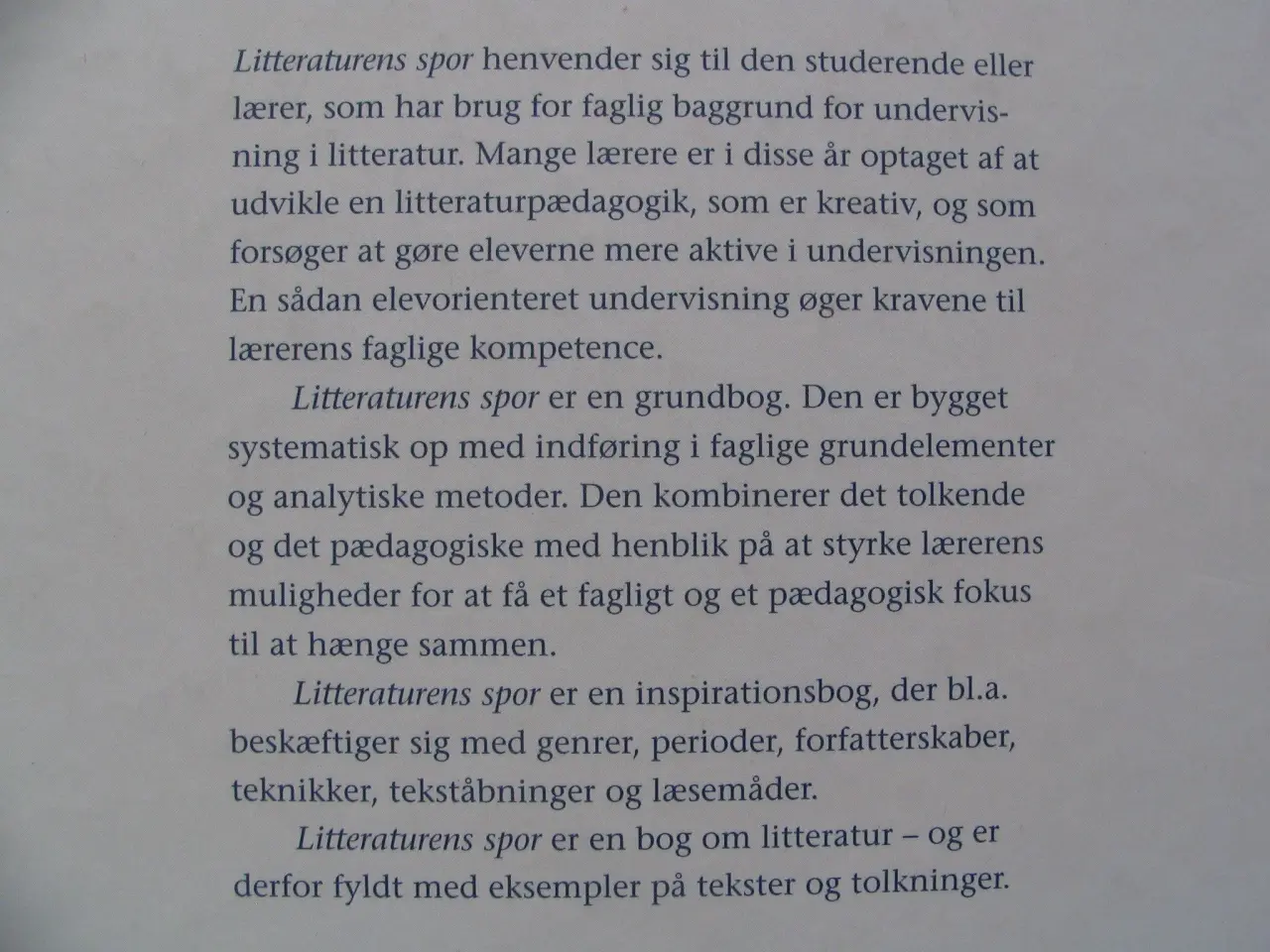 Billede 7 - Litteraturens spor om litteratur, fag og pædagogik