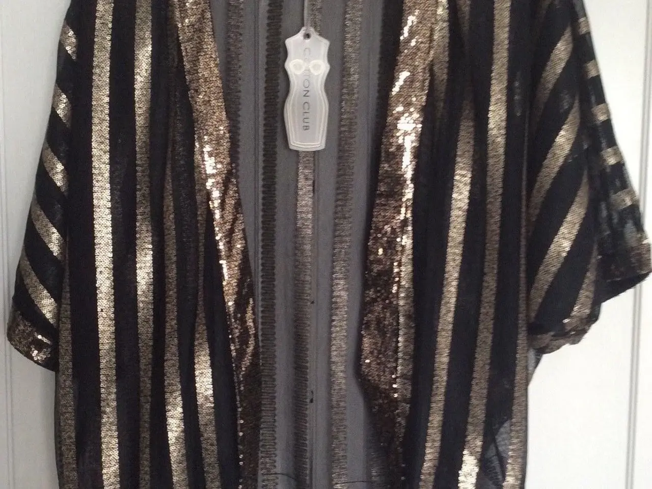 Billede 1 - jakke Sequin overdel til kjolen./str: Medium/large